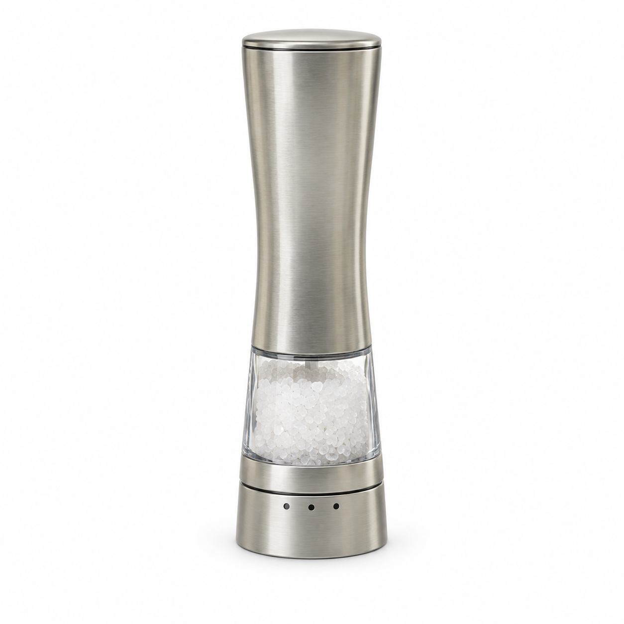 Cole & Mason Derwent Electronic Salt Mill - Stainless Steel & Acrylic