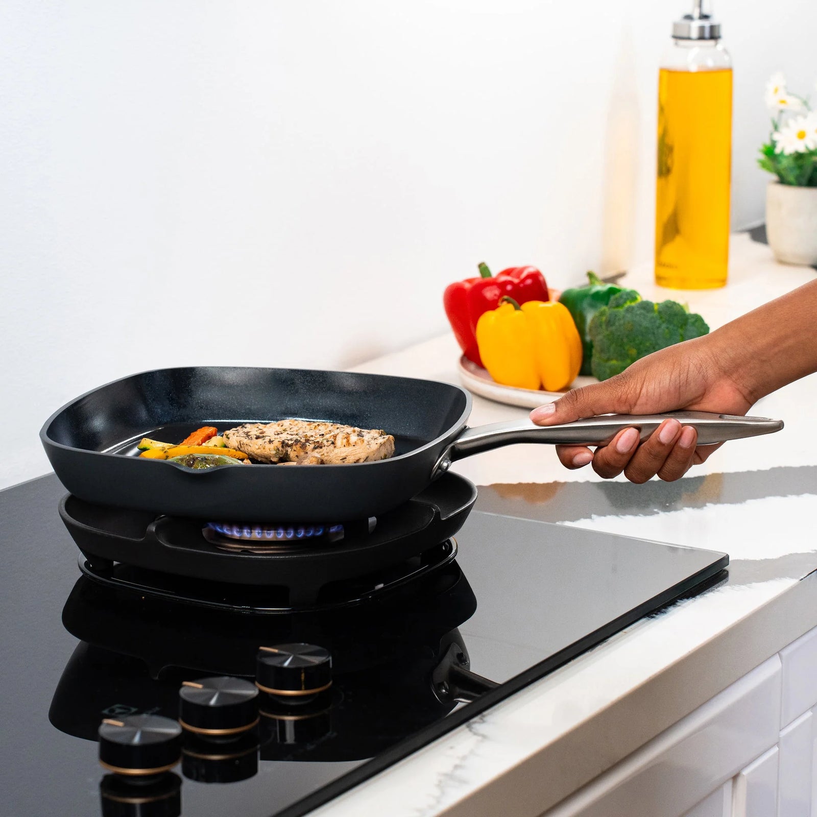 Zyliss Ultimate Pro Ceramic Square Grill Pan – 10.25" / 26 cm
