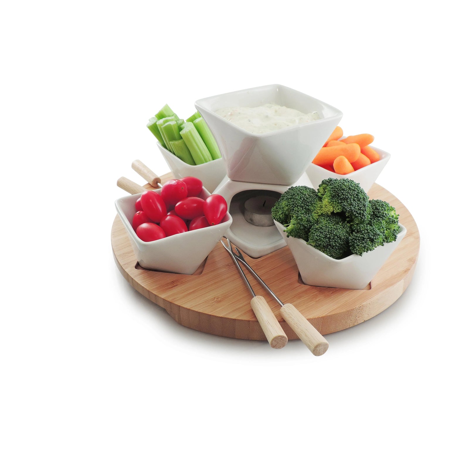 Swissmar Rubik 12 Pc. Candle Fondue Set