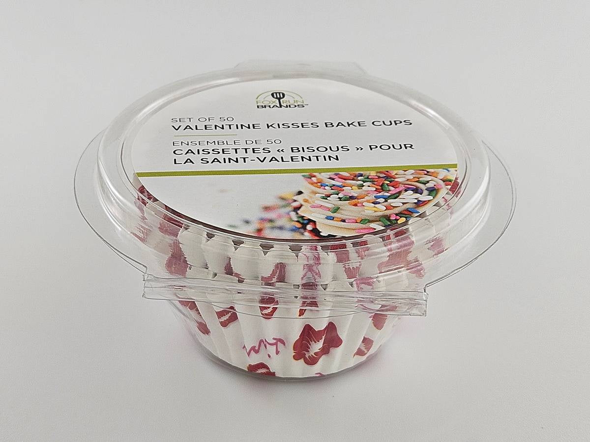 Fox Run Valentine Kisses Baking Cups – 50 Pack by Kitchen Niche