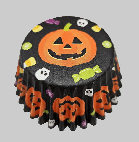 Fox Run Halloween Jack-O’-Lantern Baking Cups – 50 Pack