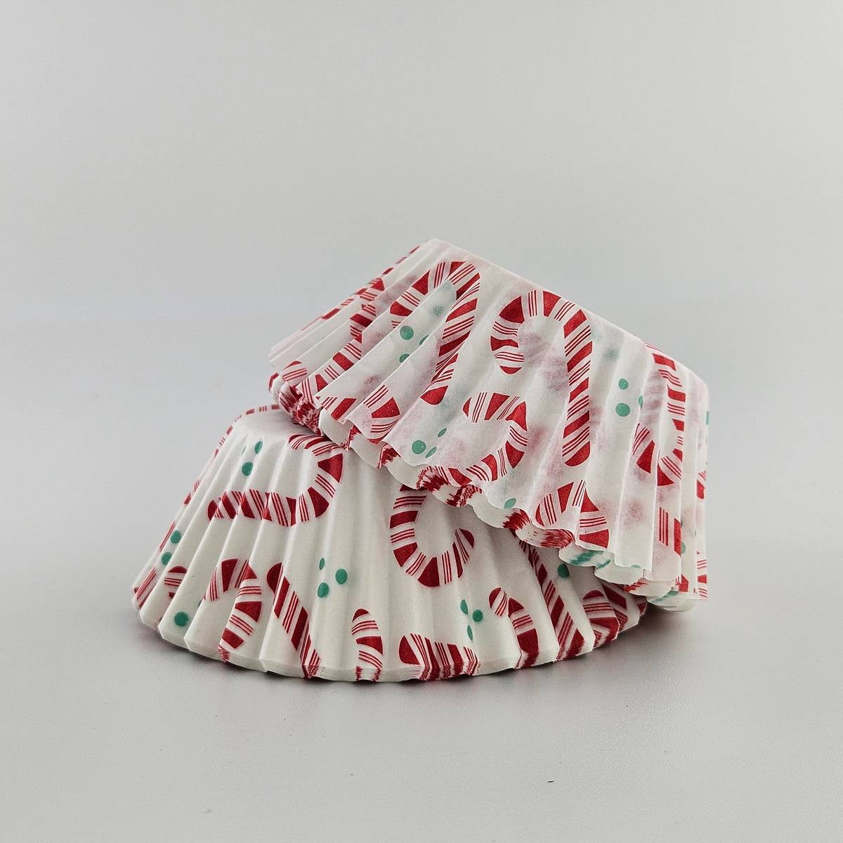 Fox Run Christmas Candy Cane Baking Cups – 50 Pack