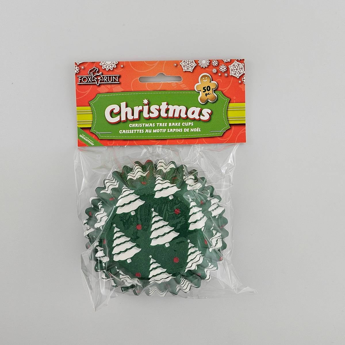 Fox Run Christmas Tree Baking Cups – Green – 50 Pack