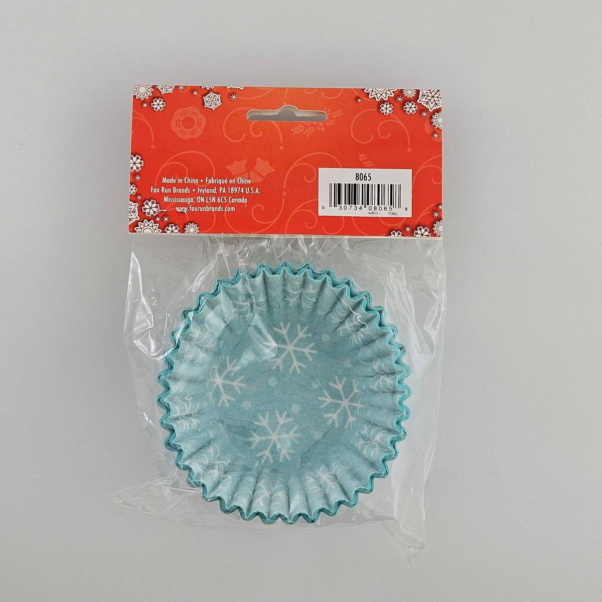 Fox Run Winter Snowflakes Baking Cups – Blue – 50 Pack