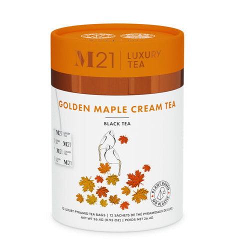 Metropolitan Tea M21 Golden Maple Cream Tea Can Of 24 Bags by Kitchen Niche