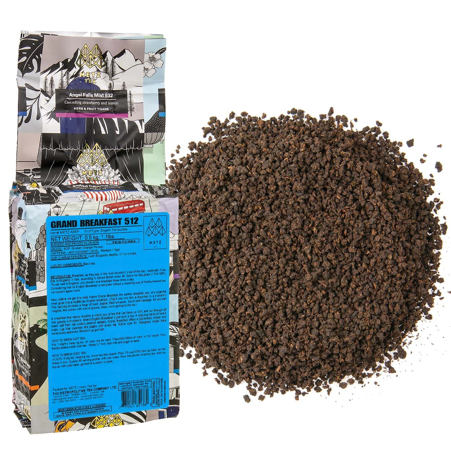 Metropolitan Tea Metz Grand Breakfast Loose Leaf Tea 1.1 lbs