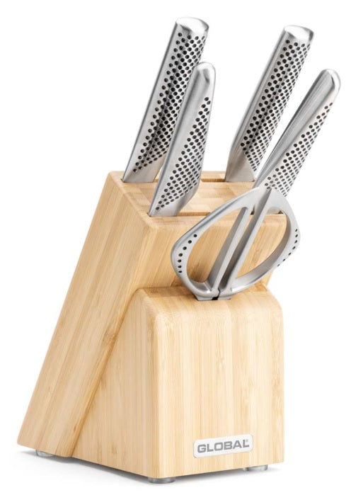 Global Takashi 6-Piece Knife Block Set Global by Kitchen Niche