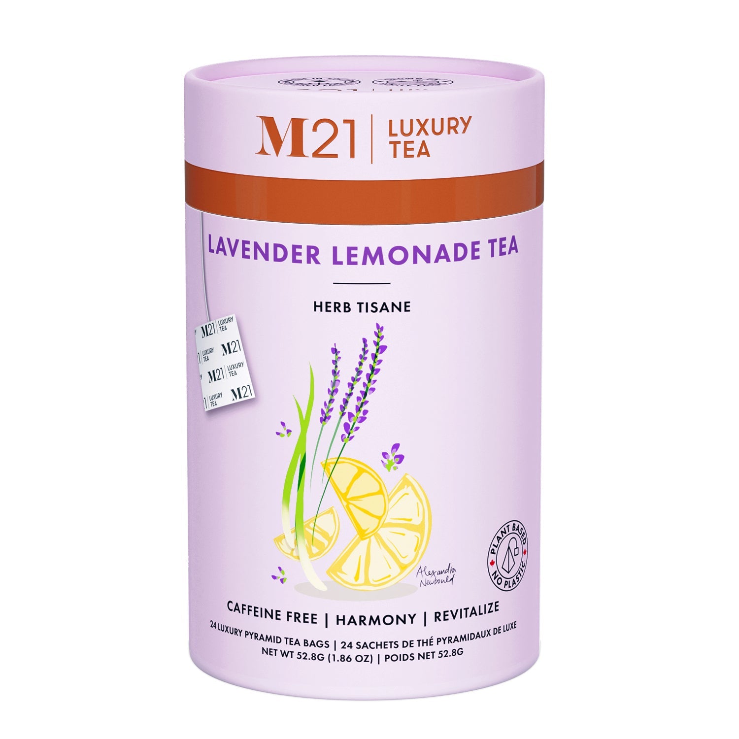 Metropolitan Tea M21 Lavender Lemonade – Can of 24 Tea Bags by Kitchen Niche