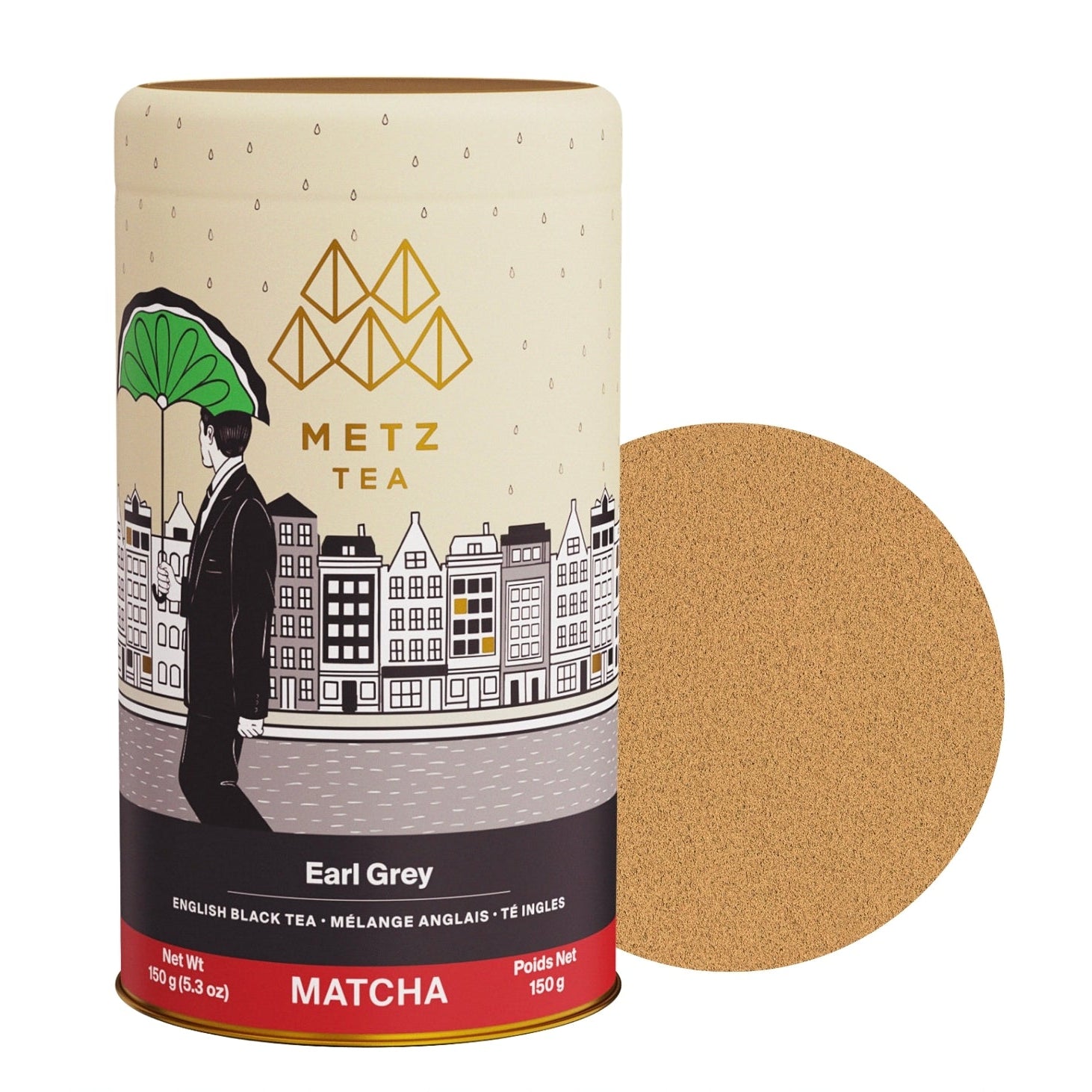 Metropolitan Tea METZ Earl Grey Black Tea Matcha 150 g