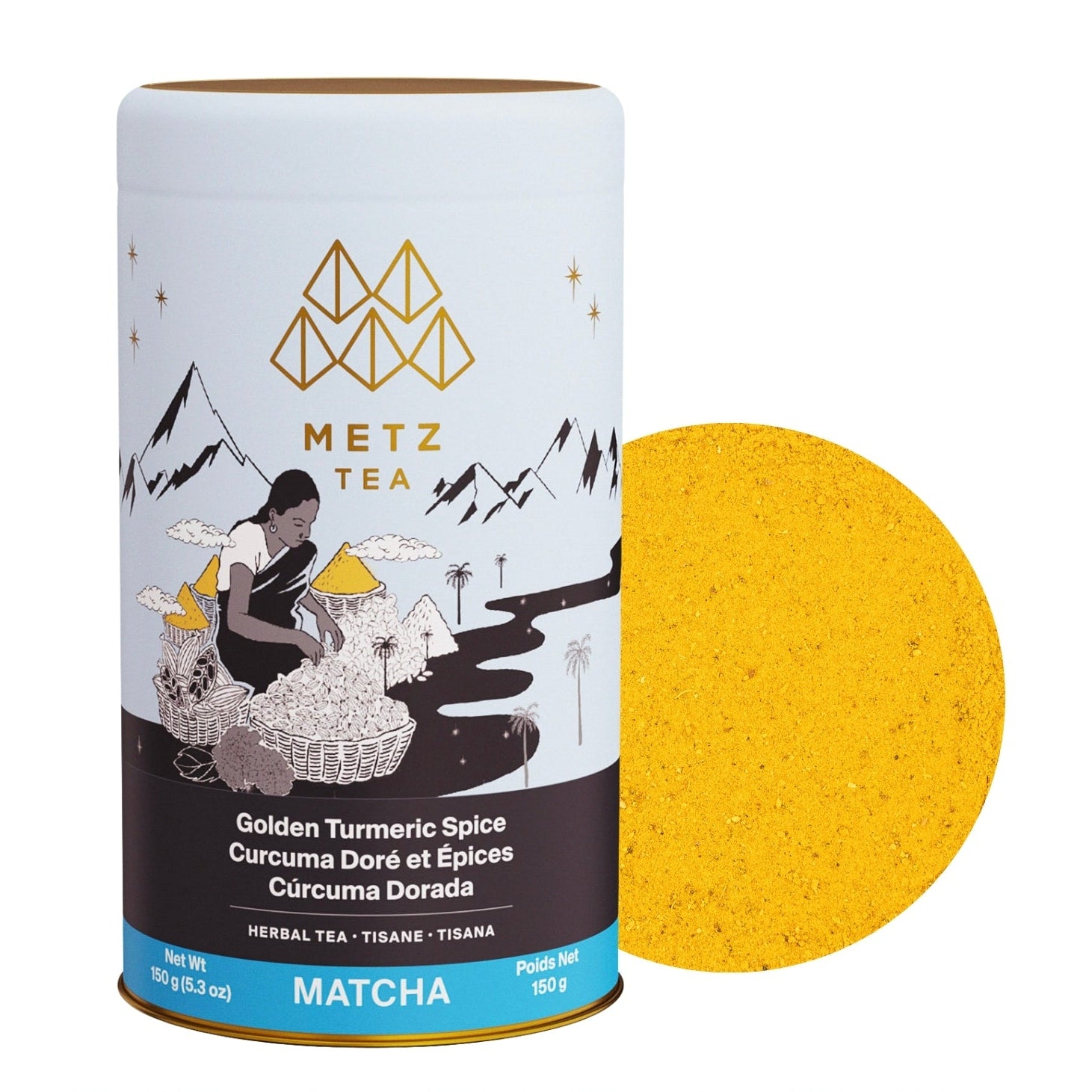 Metropolitan Tea METZ Herbals & Spices Matcha Trio Set – 3 x 150 g