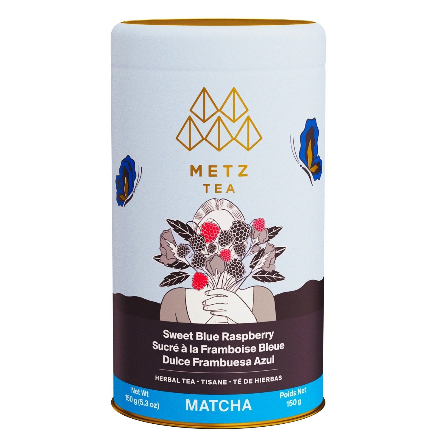 Metropolitan Tea METZ Sweet Matcha Blue Raspberry Herbal Tea 150 g