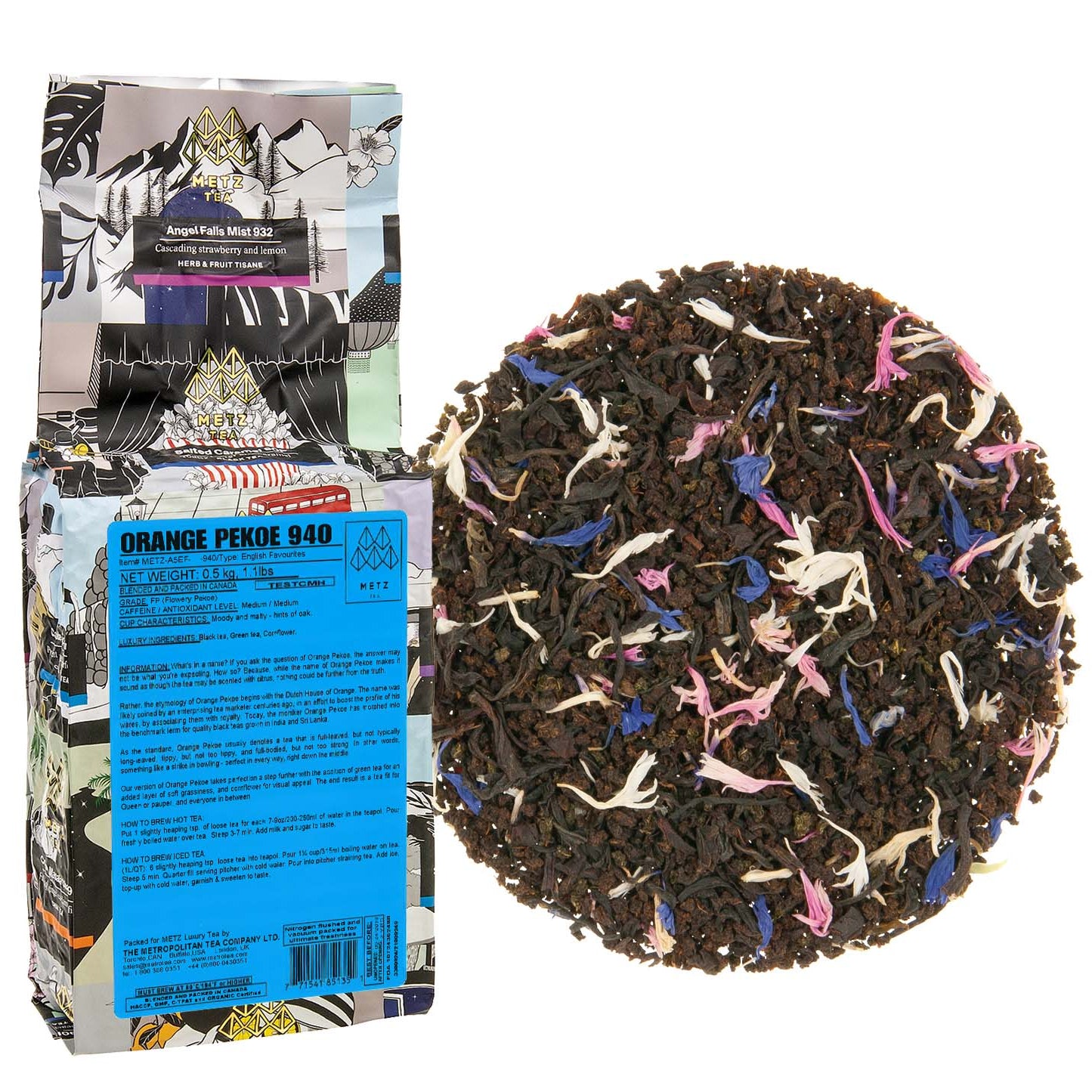Metropolitan Tea Metz Orange Pekoe Loose Leaf Tea 1.1 lbs