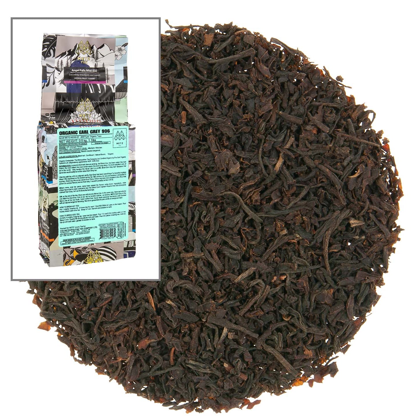 Metropolitan Tea Metz Organic Earl Grey Loose Leaf Tea 1.1 lbs
