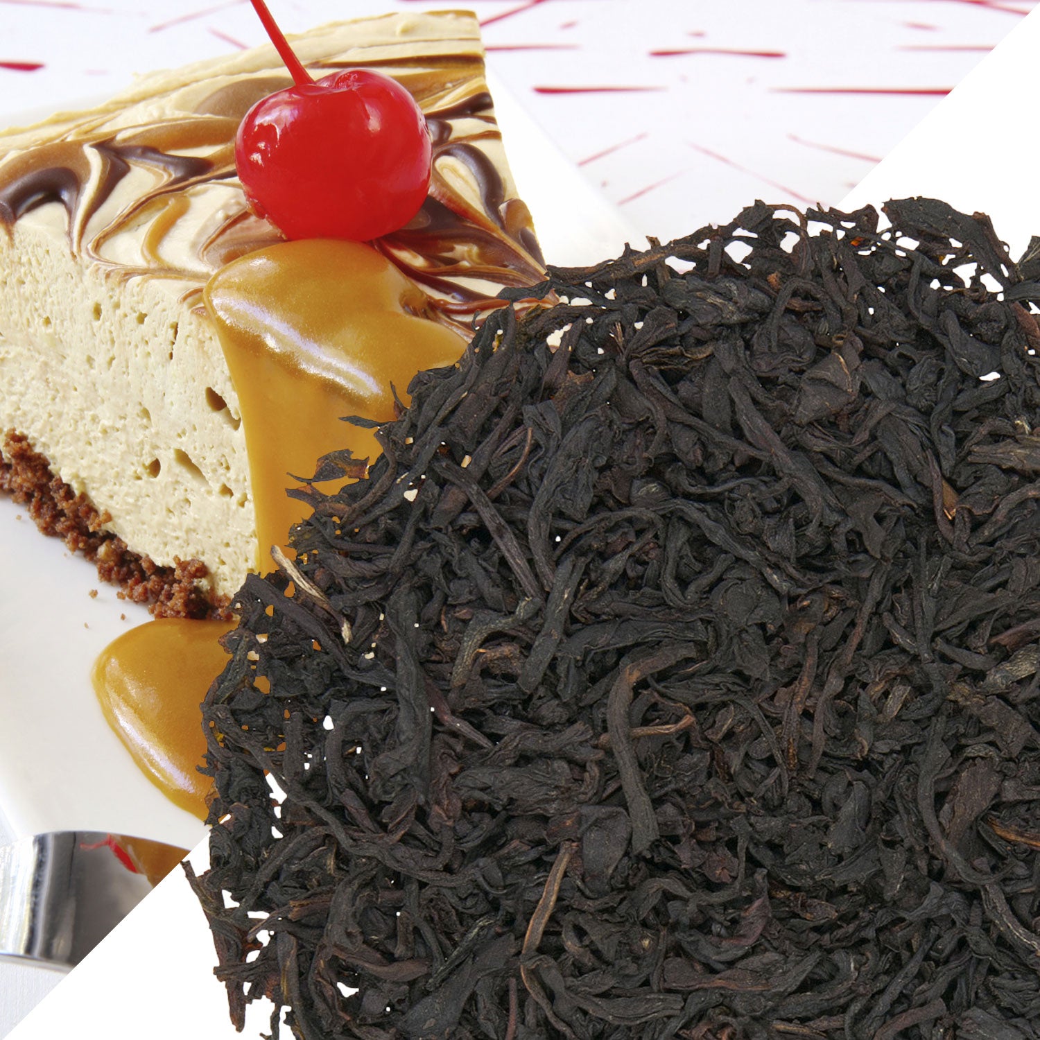 Metropolitan Tea Caramel Cherry Cheesecake (StripTeas) Flavored Black Loose Leaf Tea 35.2 lbs