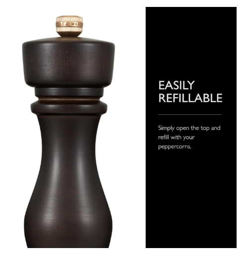 Cole & Mason The London Collection Pepper Mill – Chocolate Wood – 8.5" / 22 cm by Kitchen Niche