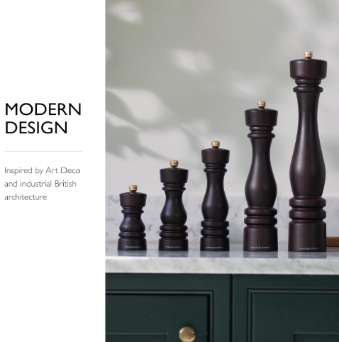 Cole & Mason The London Collection Pepper Mill – Chocolate Wood – 8.5" / 22 cm by Kitchen Niche
