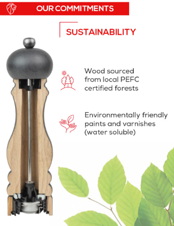 Peugeot Paris U’Select Graphite Salt Mill – 23 cm / 9"