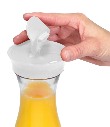 Oggi Carafe – 1.6 L – Clear / White