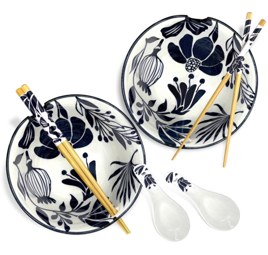 BIA Cordon Bleu Ceramic Set of 2 Ramen Bowl Set