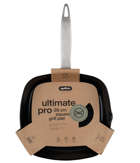 Zyliss Ultimate Pro Ceramic Square Grill Pan – 10.25" / 26 cm