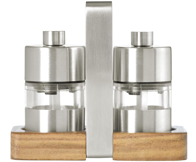 AdHoc Menage MiniMill Salt and Pepper Mill Set – 3.3" / 8.5 cm
