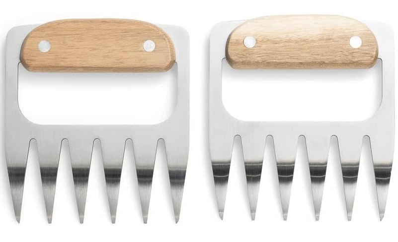 Outset Meat Shredding Bear Claws – Stainless Steel & Acacia