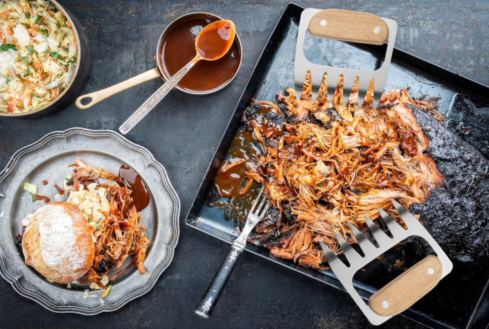 Outset Meat Shredding Bear Claws – Stainless Steel & Acacia