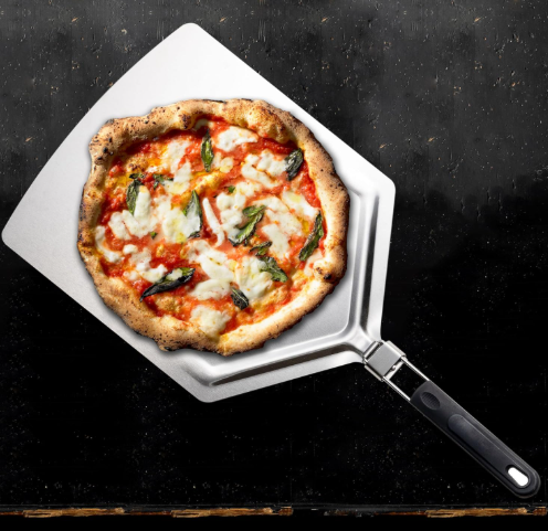 Outset Metal Pizza Paddle with Folding Handle
