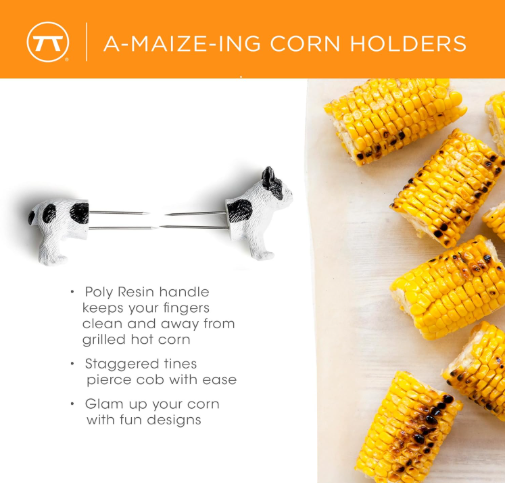 Outset Frenchie Corn Holders – Set of 8
