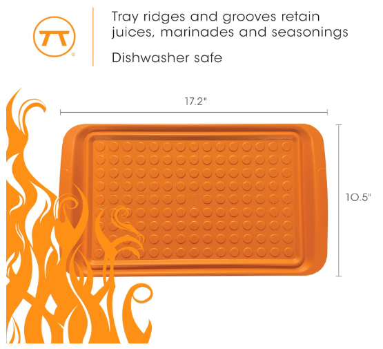 Outset Large BBQ Prep Trays – Set of 2