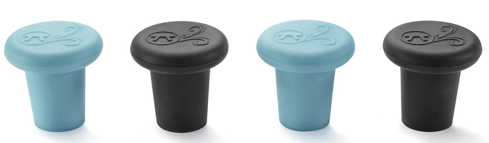 Outset Wine Bottle Stoppers – Silicone, Set of 4