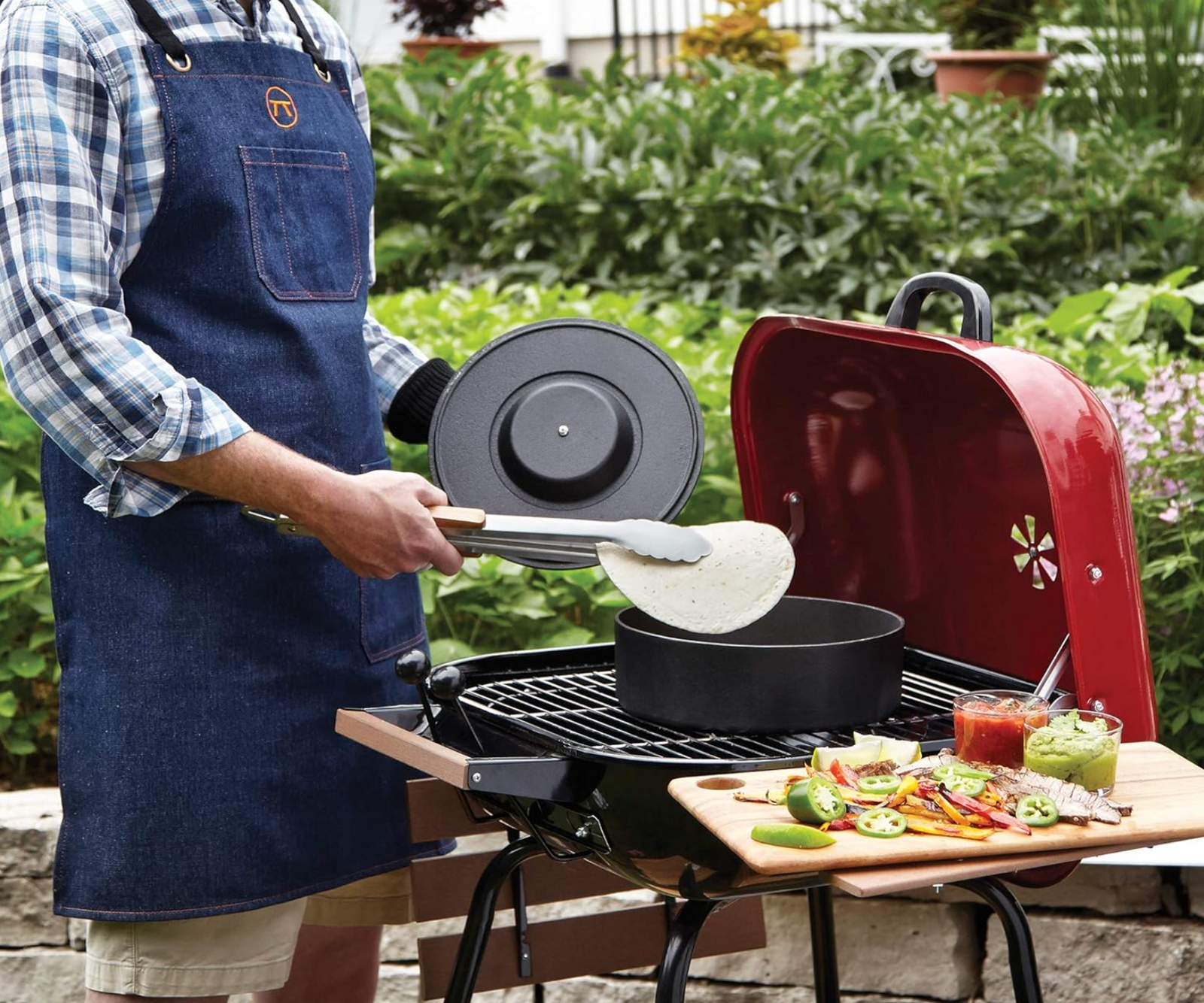 Outset Blue Denim Griller’s Apron – One Size