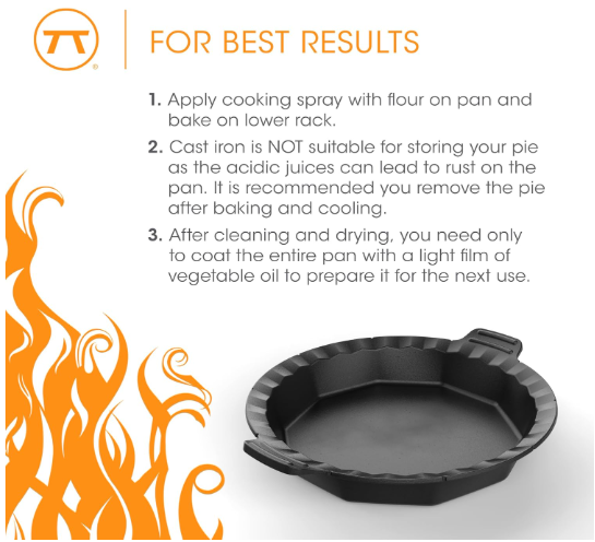 Outset Cast Iron Pie Pan – 9"