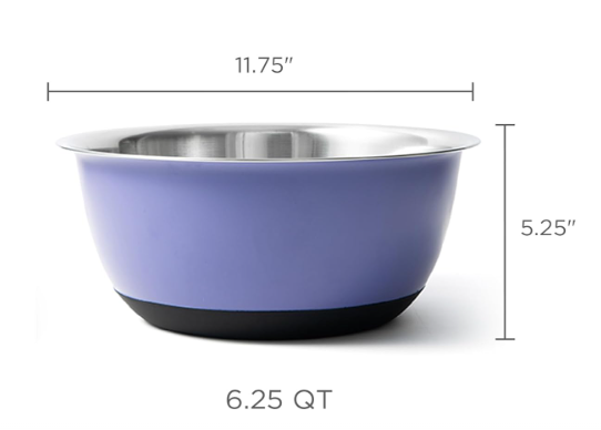 Fox Run Mixing Bowl – 6.25 Qt Purple