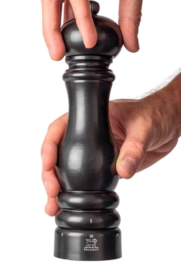 Peugeot Paris U’Select Satin Black Salt and Pepper Mill Set - 9” / 23 cm