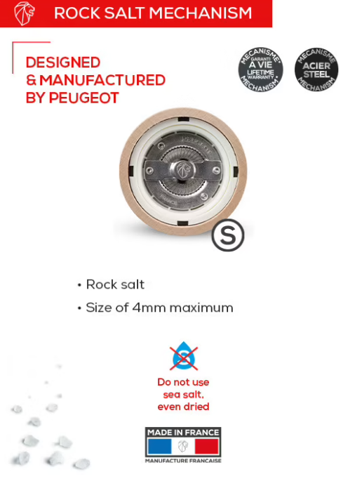 Peugeot Paris u'Select Red Lacquer 30cm Salt Mill by Kitchen Niche