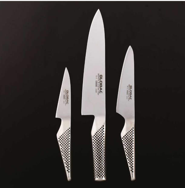 Global Knife Set 3-Piece (G2, GS3, GS7) Global by Kitchen Niche
