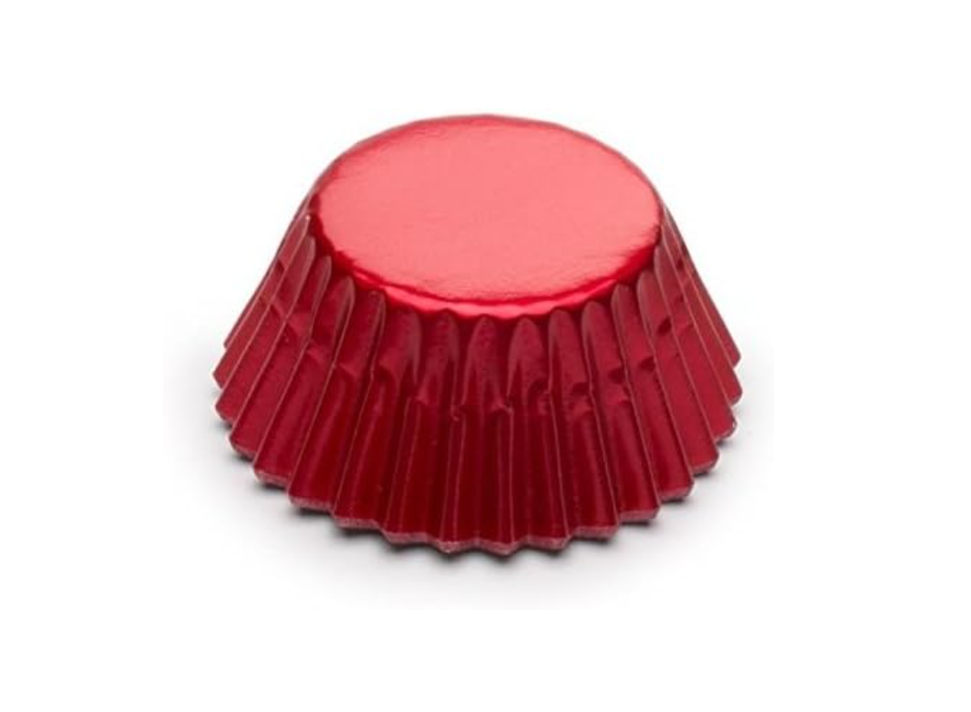 Fox Run Red Foil Mini Baking Cup Set of 48
