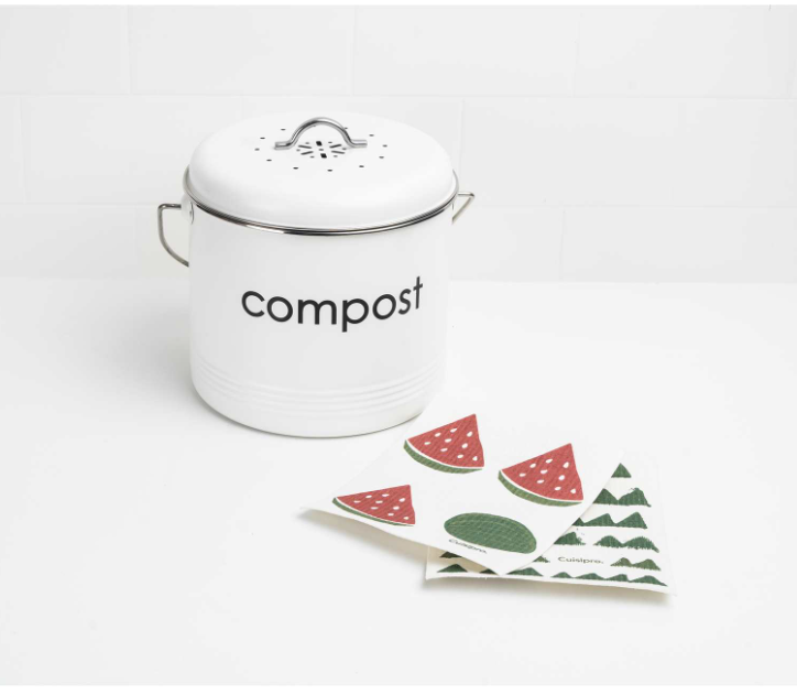 Cuisipro Reusable Eco Cleaning Cloth – 2pc Set 20 x 17 cm – Green Triangle & Watermelon Cuisipro by Kitchen Niche