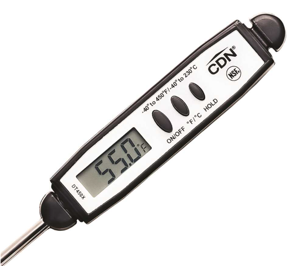 CDN Waterproof QuickRead Digital Thermometer - Black