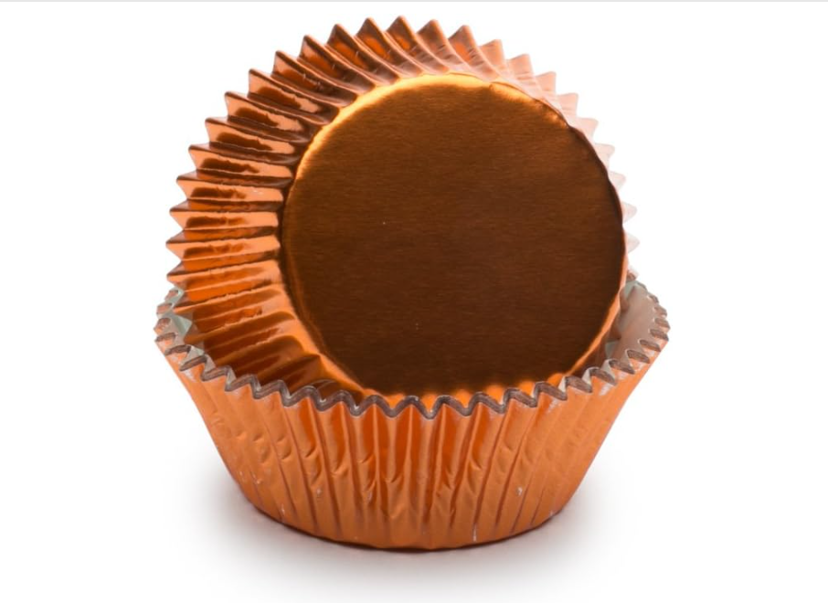Fox Run Orange Foil Baking Cup Set of 32