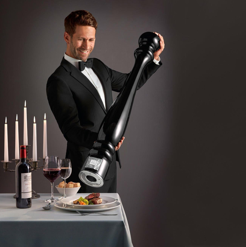 Peugeot Paris Prestige Black Lacquer Pepper Mill - 110 cm / 43" by Kitchen Niche