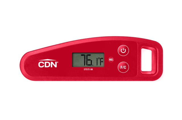 CDN Folding Digital Thermometer - Red