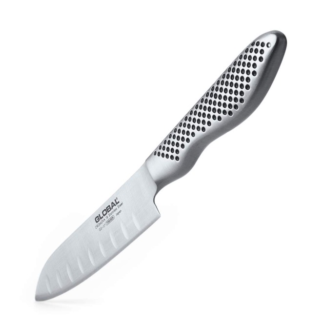Global Santoku Knife Fluted 11cm / 4.5" Global by Kitchen Niche