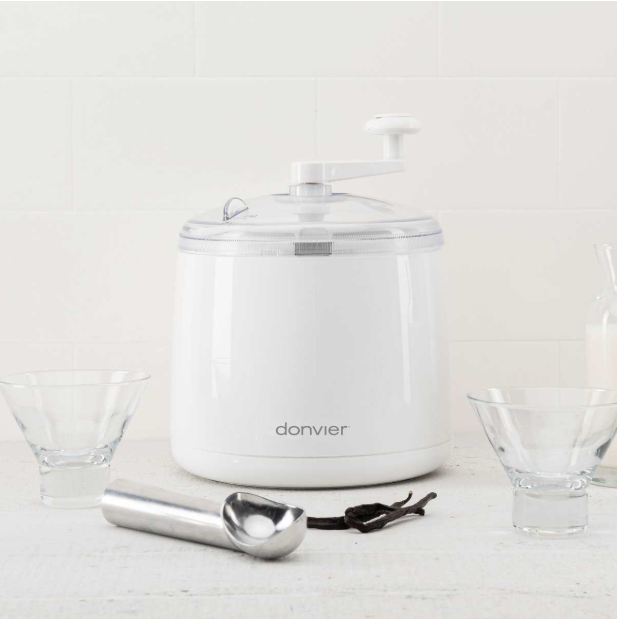 Donvier Ice Cream Maker – 1 Qt / 0.9 L – White Donvier by Kitchen Niche