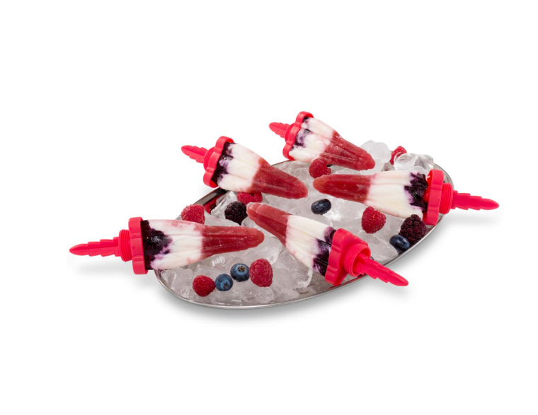 Cuisipro Snap-Fit Rocket Pop Mold – Set of 6 (2.9 oz / 85 ml) – Red Cuisipro by Kitchen Niche