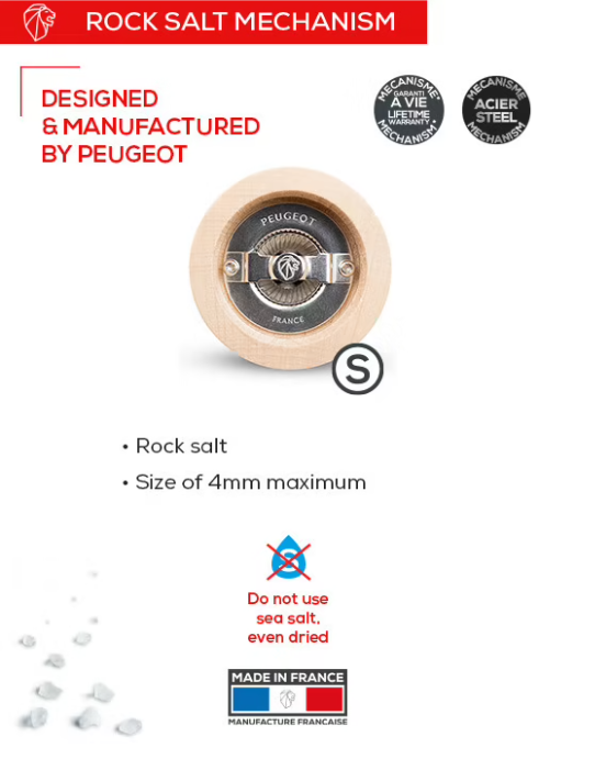 Peugeot Paris Antique 23cm Salt Mill by Kitchen Niche