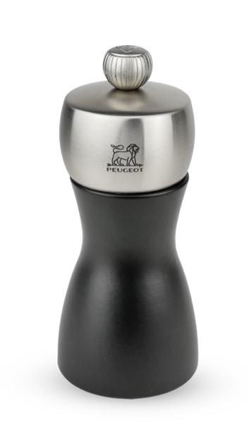 Peugeot Fidji Black Matte 12cm Salt Mill by Kitchen Niche
