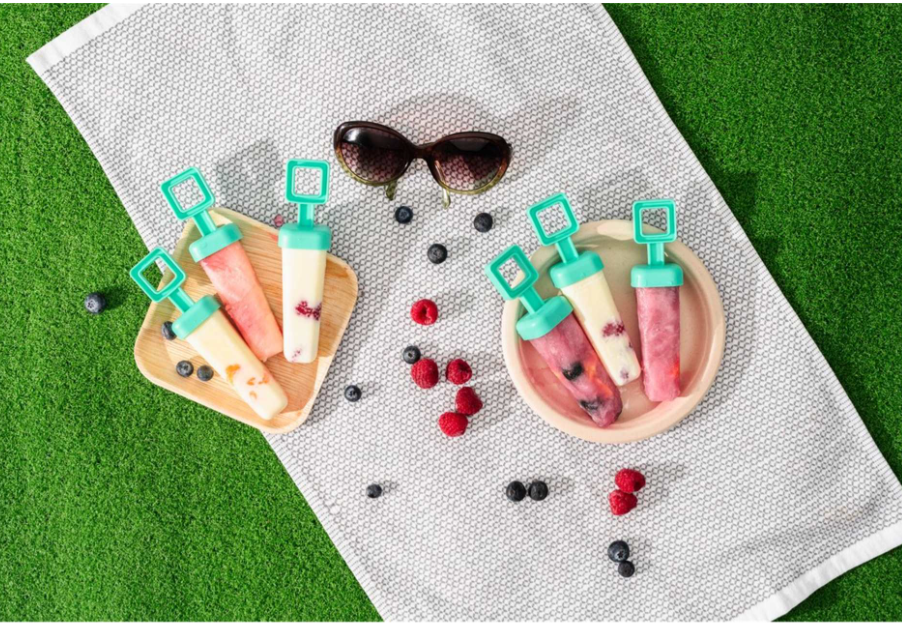 Cuisipro Snap-Fit Square Pop Mold – Set of 6 (2.9 oz / 85 ml) – Turquoise Cuisipro by Kitchen Niche