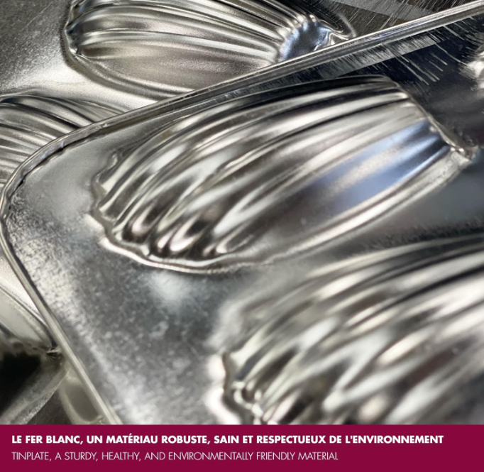 Gobel Madeleine Sheet Stamped for 20 Small – 15.5" x 5" / 39.5 x 12.5 cm